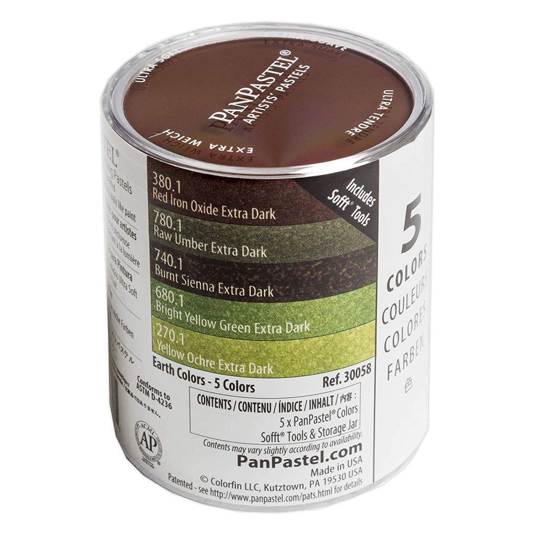 PanPastel Colours Set of 5 (Professional Artist Soft Pastels)