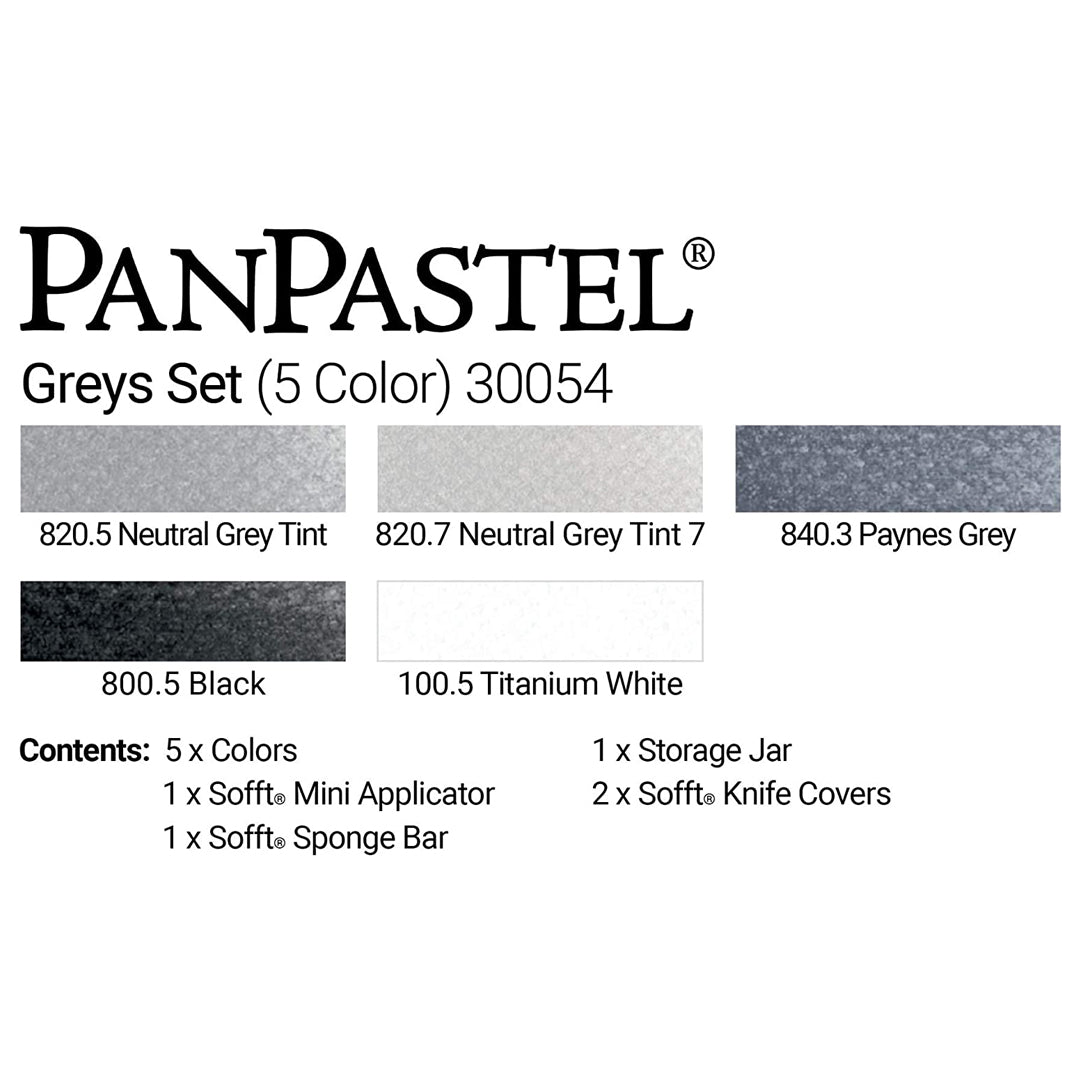 PanPastel Colours Set of 5 (Professional Artist Soft Pastels)