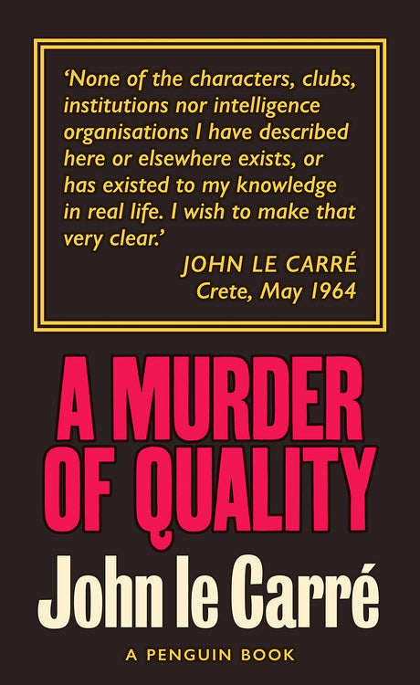 A Murder of Quality (George Smiley Series Book 2) - Retail Maharaj