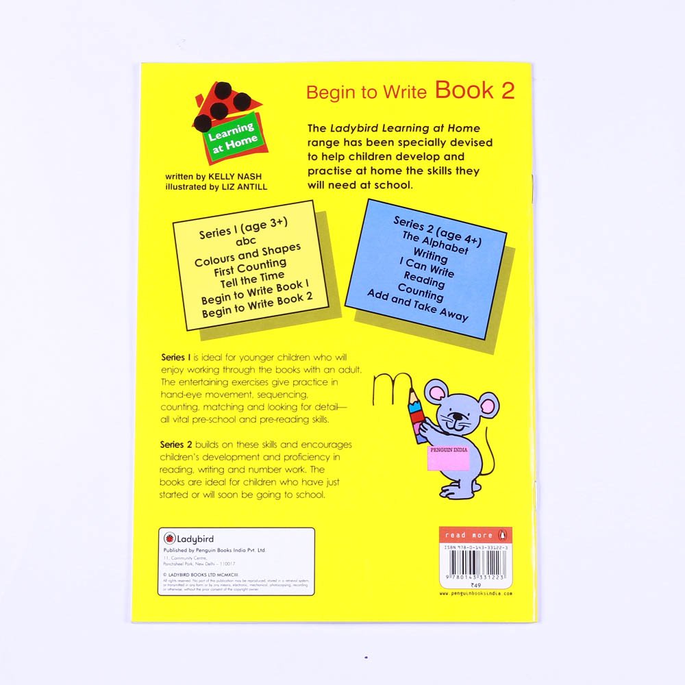 Begin to Write Book - 2 (Learning at Home Series 1) - Retail Maharaj