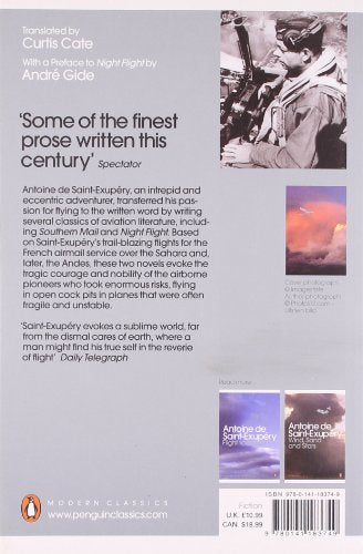 Modern Classics Southern Mail and Night Flight (Penguin Modern Classics) De, Saint Exupery; Gide, Andre Antoine and Cate, Curtis Antoine - Retail Maharaj