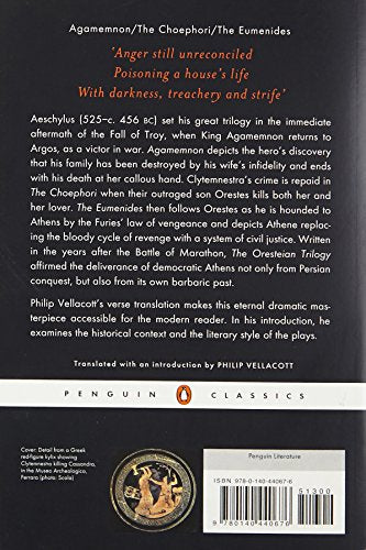 The Oresteian Trilogy: Agamemnon; The Choephori; The Eumenides (Penguin Classics) - Retail Maharaj