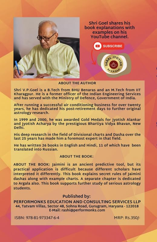 Predict through Jaimini Astrology (eng) by VPGoel: Revised 2024 Edition - Retail Maharaj