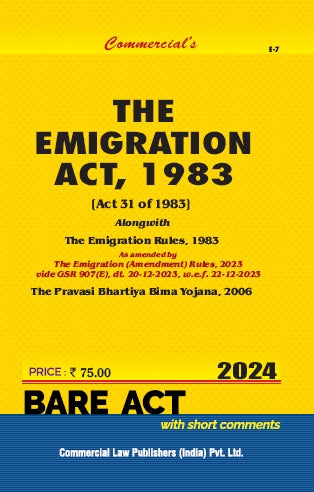 Emigration Act, 1983 alongwith Rules, 1983 The Emigration (Amendment) Rules, 2023 - Retail Maharaj