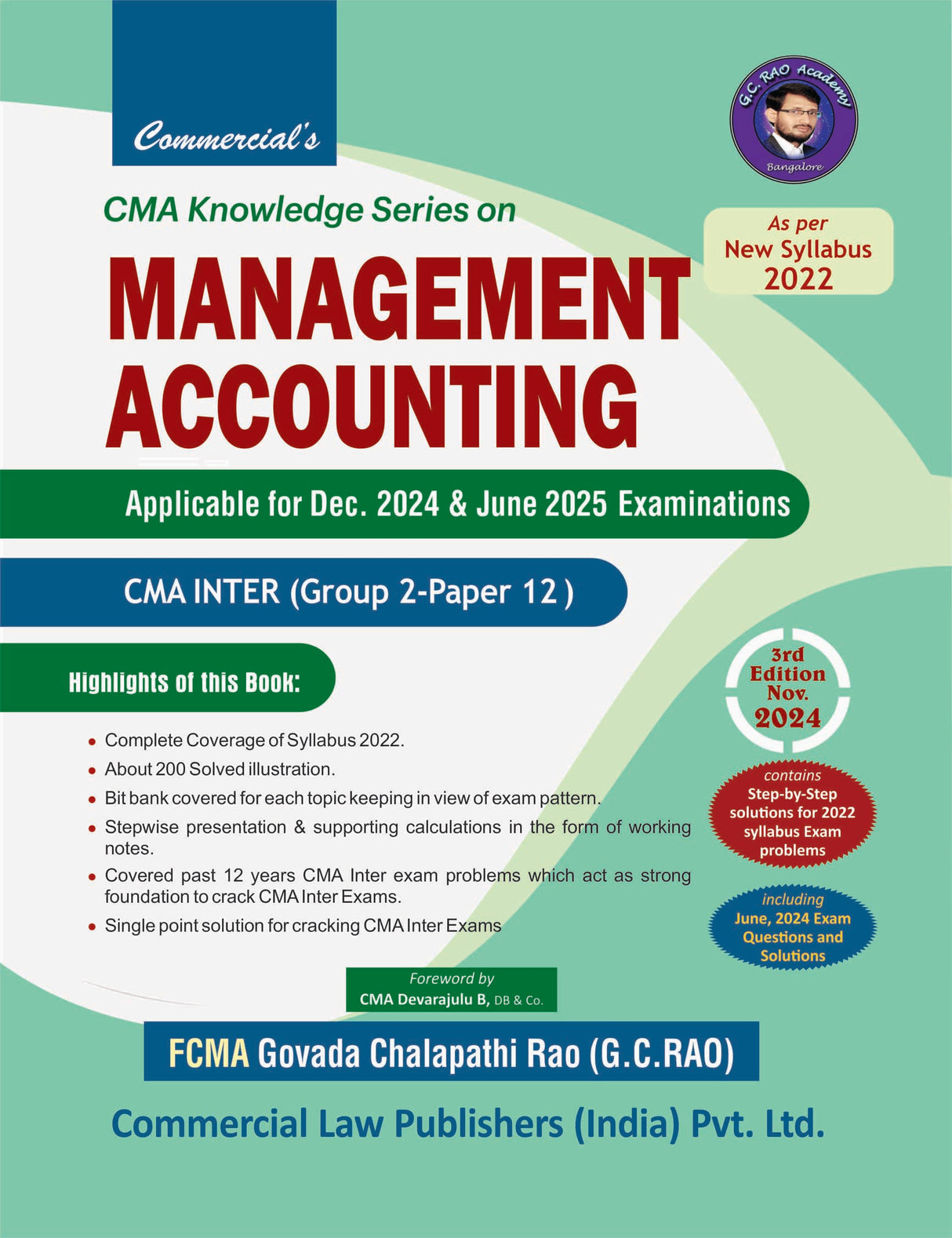 CMA Knowledge Series on Management Accounting (Group 2 Paper 12) New Syllabus/ - Retail Maharaj