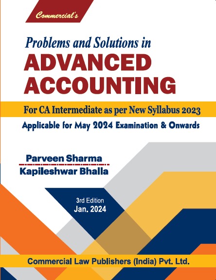 Problems and Solutions in Advanced Accounting for CA Intermediate as per New Syllabus 2023 - Retail Maharaj