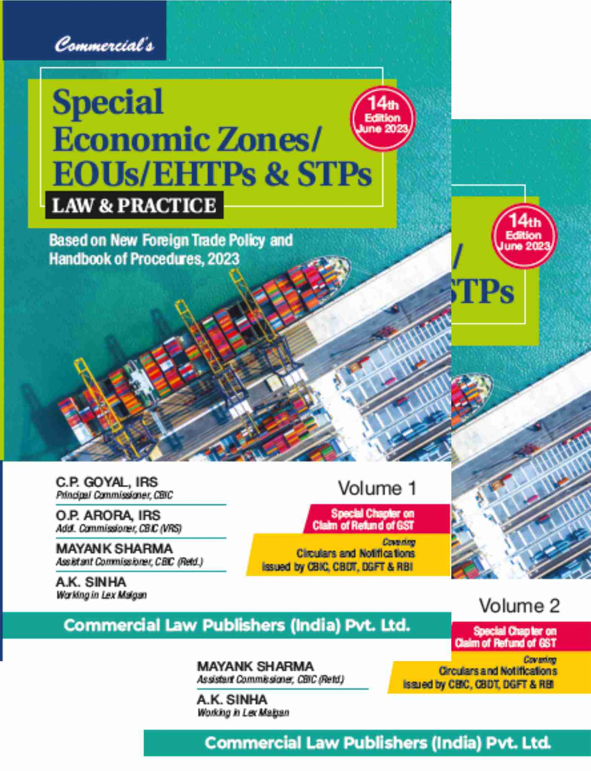 Special Economic Zones (SEZ), EOUs/EHTPs & STPs (Set of 2Vols.) 14th Edition June 2023 - Retail Maharaj