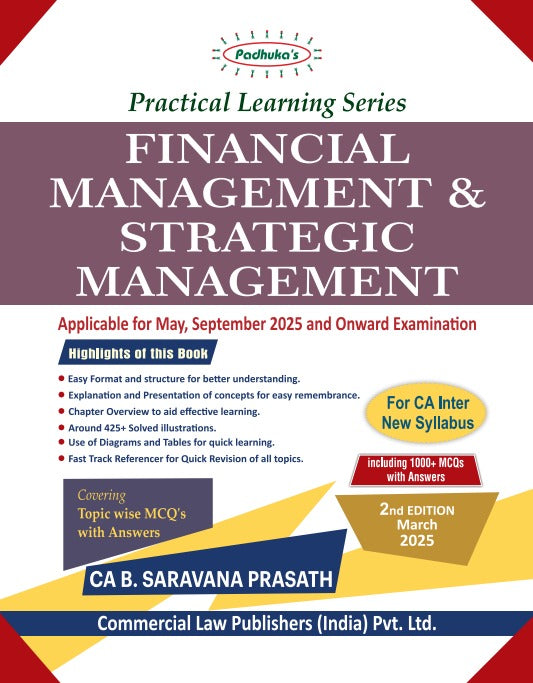 Practical Learning Series Financial Management and Strategic Management for CA Inter New Syllabus - Retail Maharaj