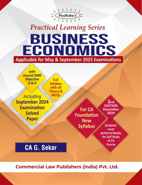 Practical Learning Series Business Economics for CA Foundation New Syllabus (Applicable for May & September 2025 Examinations) - Retail Maharaj