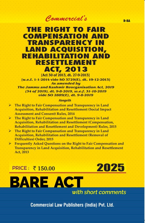Right to Fair Compensation and Transparency in Land Acquisition, Rehabilitation and Resettlement Act, 2013 - Retail Maharaj