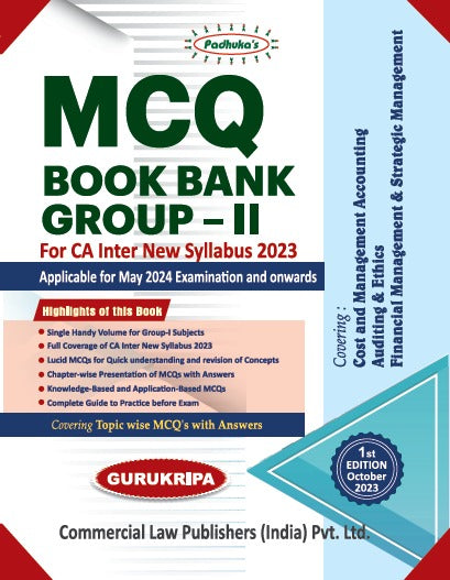 MCQ Book Bank Group-II for CA Inter New Syllabus 2023 - Retail Maharaj