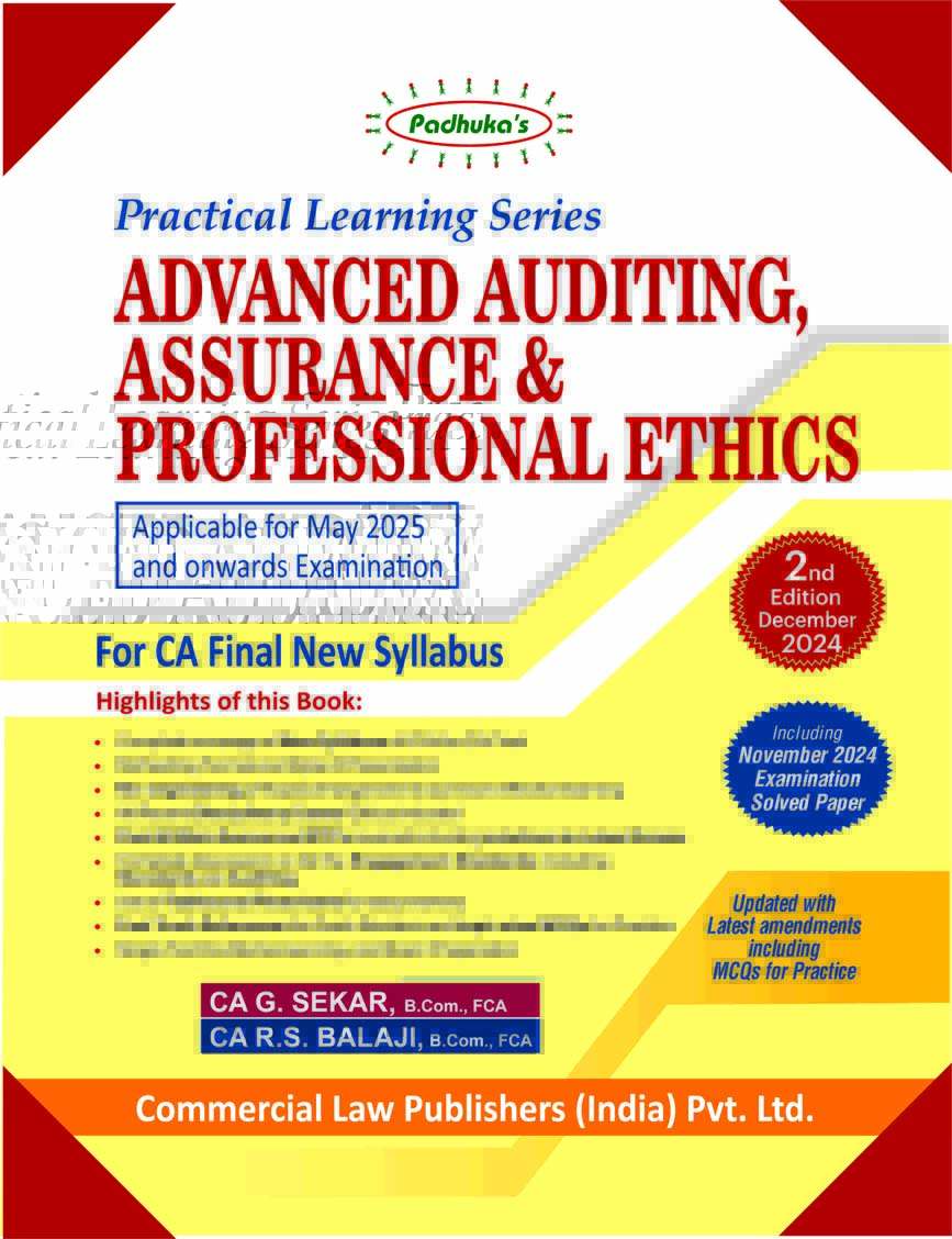 Practical Learning Series Advanced Auditing, Assurance and Professional Ethics CA Final New Syllabus 2023 - Retail Maharaj