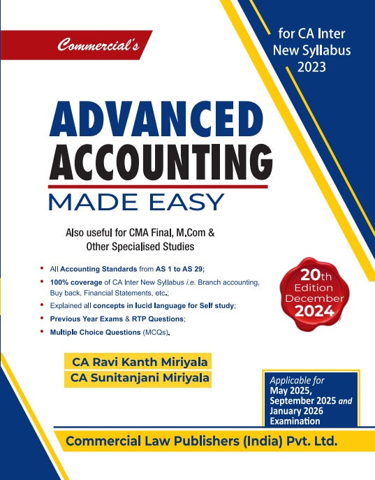 Advanced Accounting Made Easy CA Inter New Syllabus 2023 - Retail Maharaj