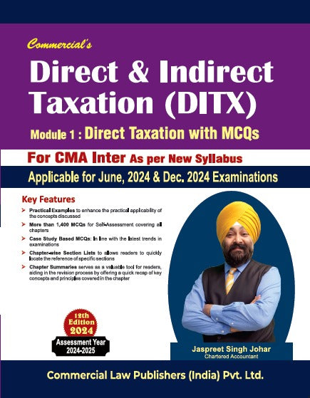 Direct & Indirect Taxation (DITX) Model-1 Direct Taxation with MCQs - Retail Maharaj