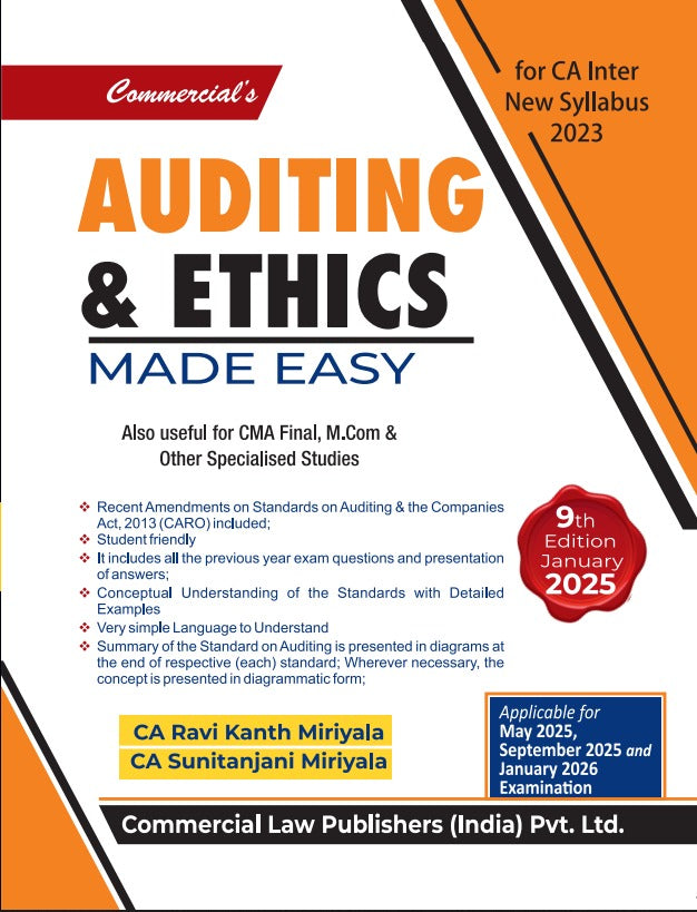 Auditing and Ethics Made Easy for CA Inter (New Syllabus 2023) - Retail Maharaj