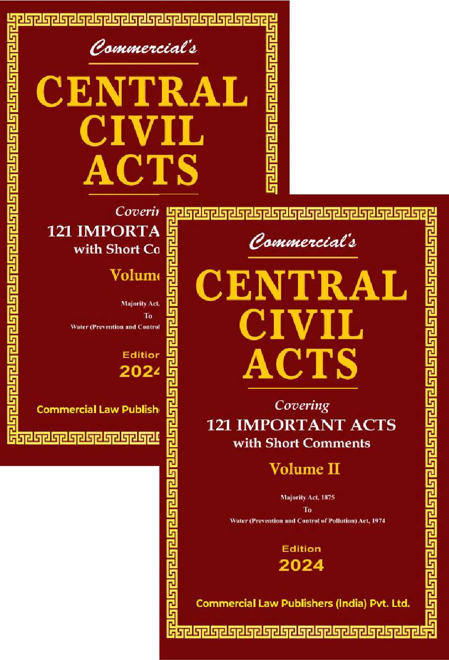 Central Civil Acts covering 121 Important Acts with short comments - Retail Maharaj