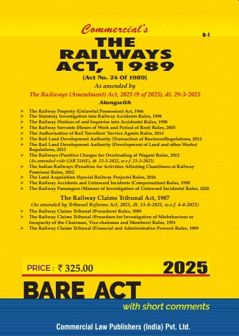 Railways Act, 1989 (As amended by The Railways (Amendment) Act, 2025) - Retail Maharaj