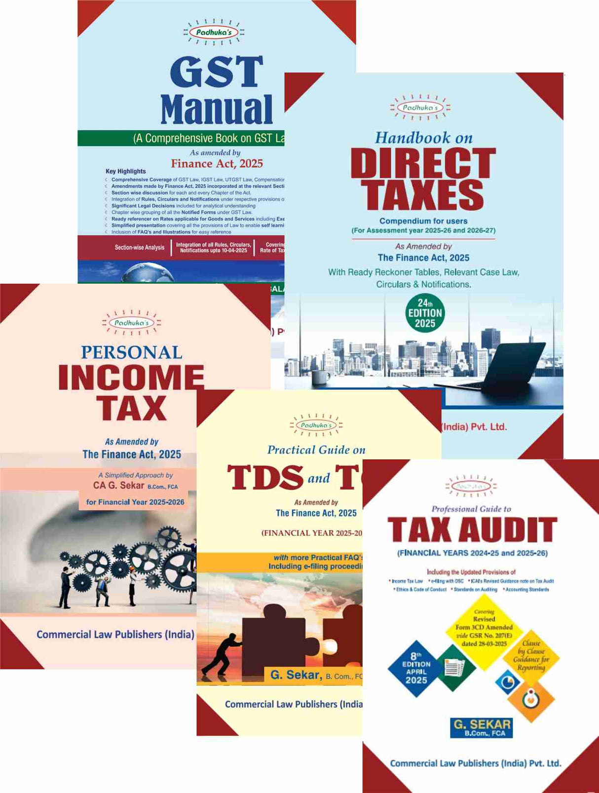 Books for Professionals by CA G. Sekar -Combo Pack 1 - Retail Maharaj