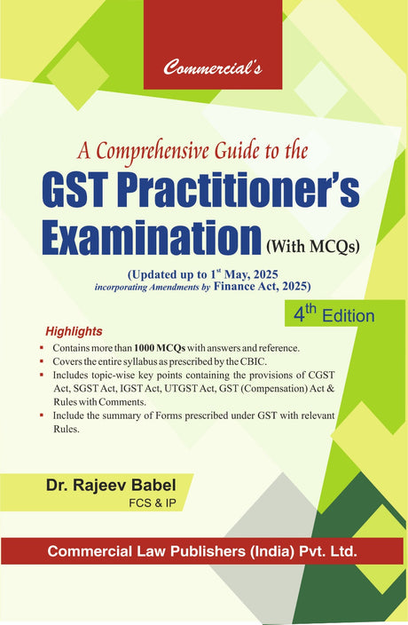 A Comprehensive Guide to the GST Practitioner's Examination (with MCQs) - Retail Maharaj