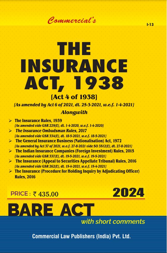 Insurance Act, 1938 - Retail Maharaj