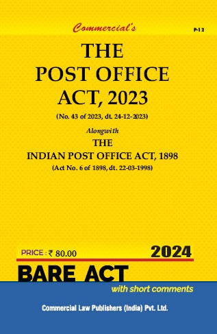 Post Office Act, 2023 Alongwith The Indian Post Office Act, 1898 - Retail Maharaj