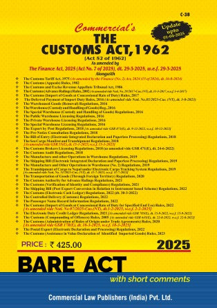 Customs Act, 1962 As amended by The Finance Act, 2025 - Retail Maharaj