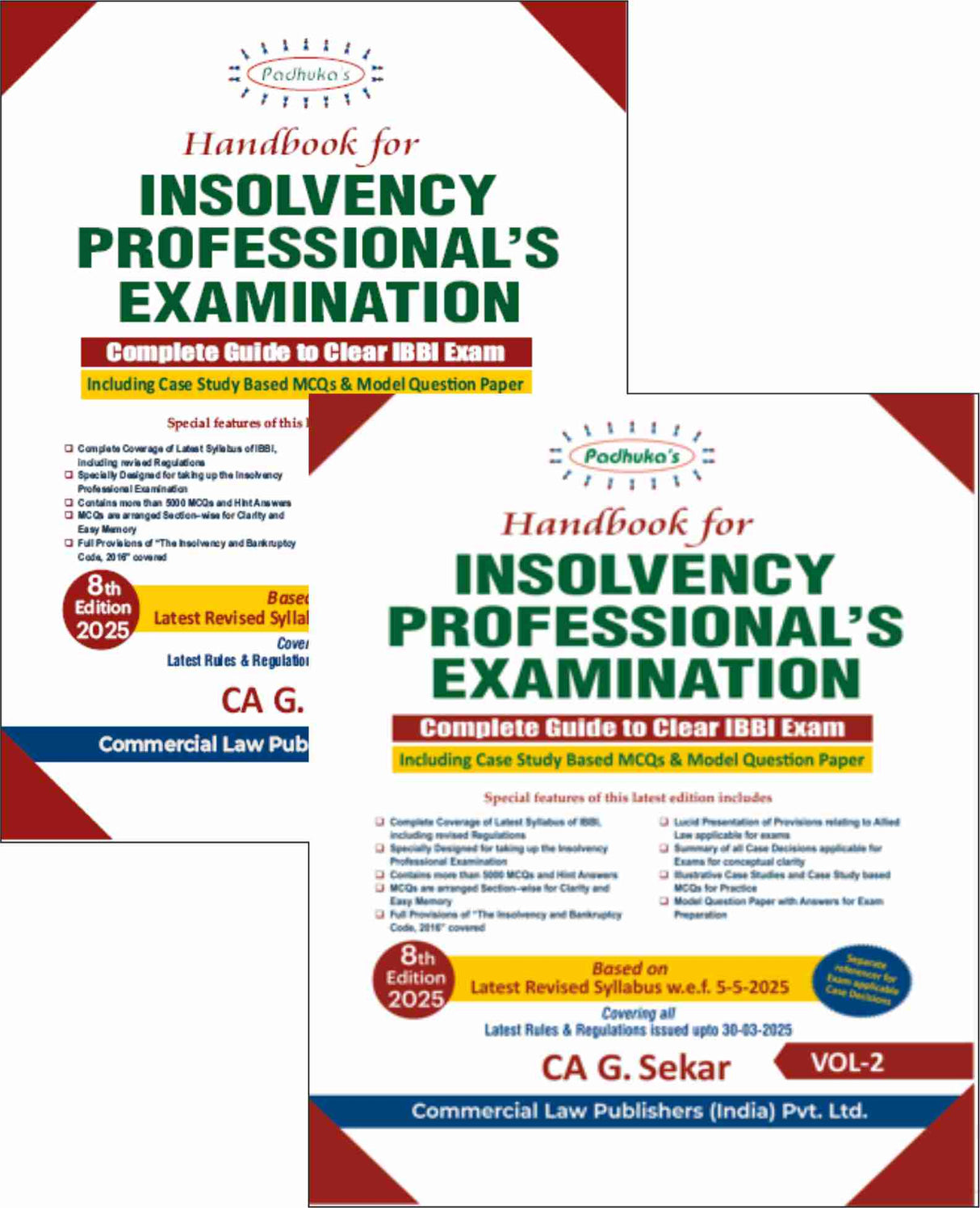 Handbook for Insolvency Professional's Examination (Set of 2 Vols.) - Retail Maharaj
