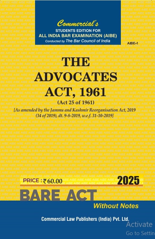 Advocates Act, 1961 (AIBE) - Retail Maharaj