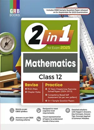 GRB 2 in 1 Mathematics Class 12 - Retail Maharaj
