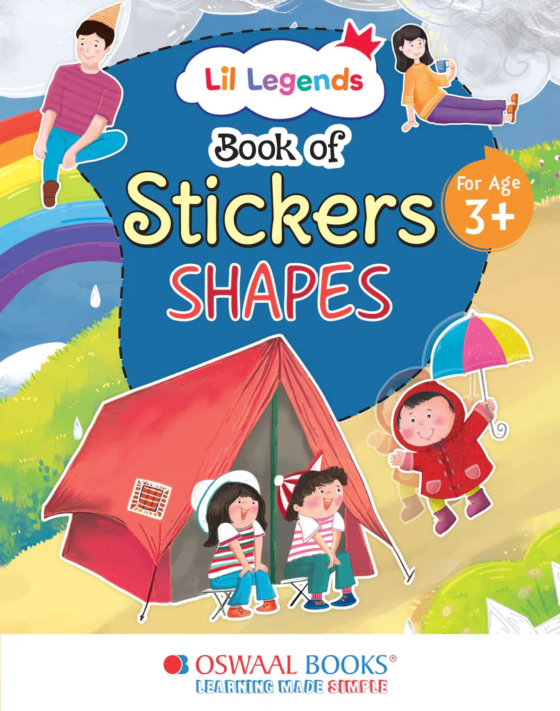 Lil Legends Book of Stickers For Kids, Age 3+, To learn about Shapes - Retail Maharaj