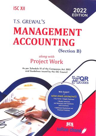 Management Accounting ISC Class 12 (Section B) (2022 Edition) - Retail Maharaj