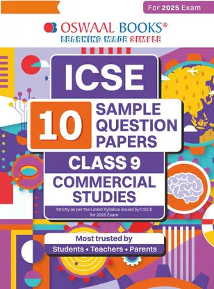 Oswaal ICSE | 10 Sample Question Papers | Class 9 | Commercial Studies (For 2025 Exam) - Retail Maharaj