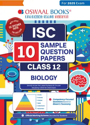 Oswaal ISC | 10 Sample Question Papers | Class 12 | Biology (For 2025 Exam) - Retail Maharaj
