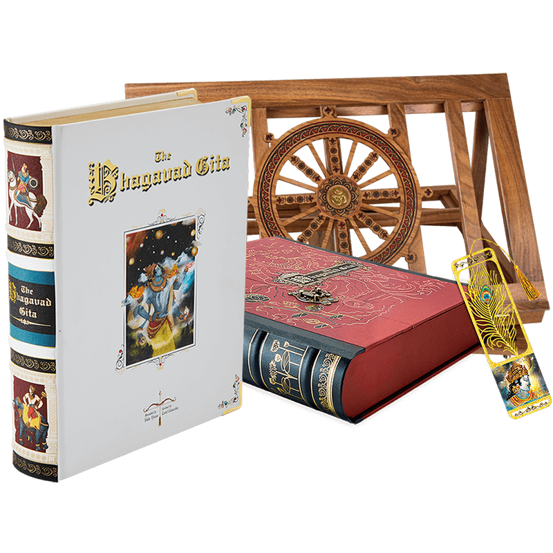 The Bhagavad Gita Book With Reading Stand - Retail Maharaj