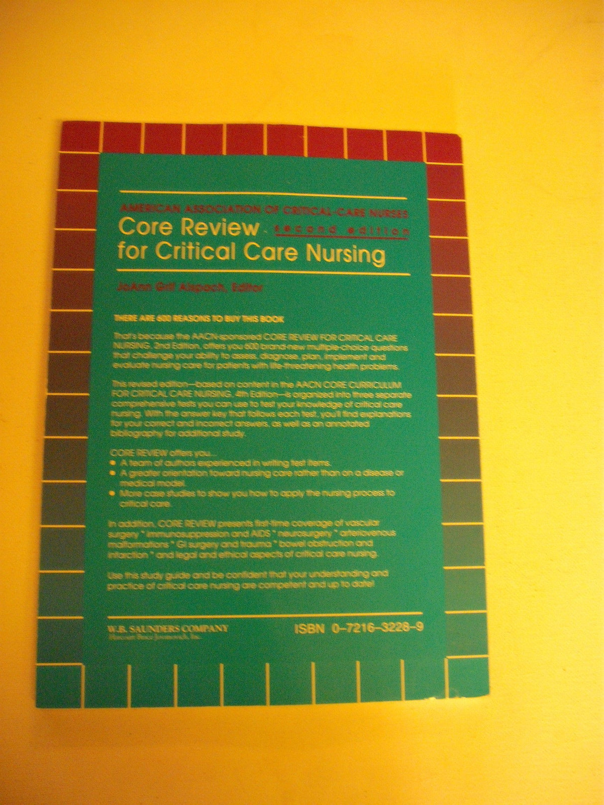 Core Review for Critical Care Nursing - Retail Maharaj
