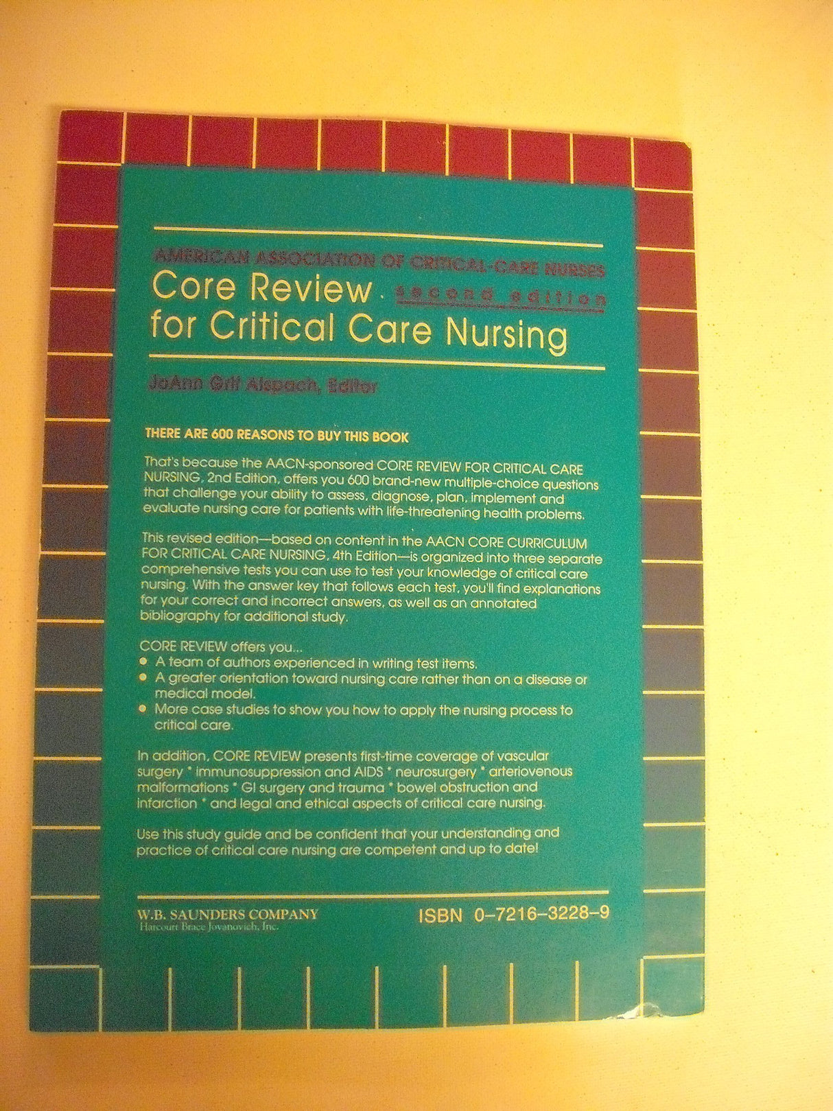Core Review for Critical Care Nursing - Retail Maharaj