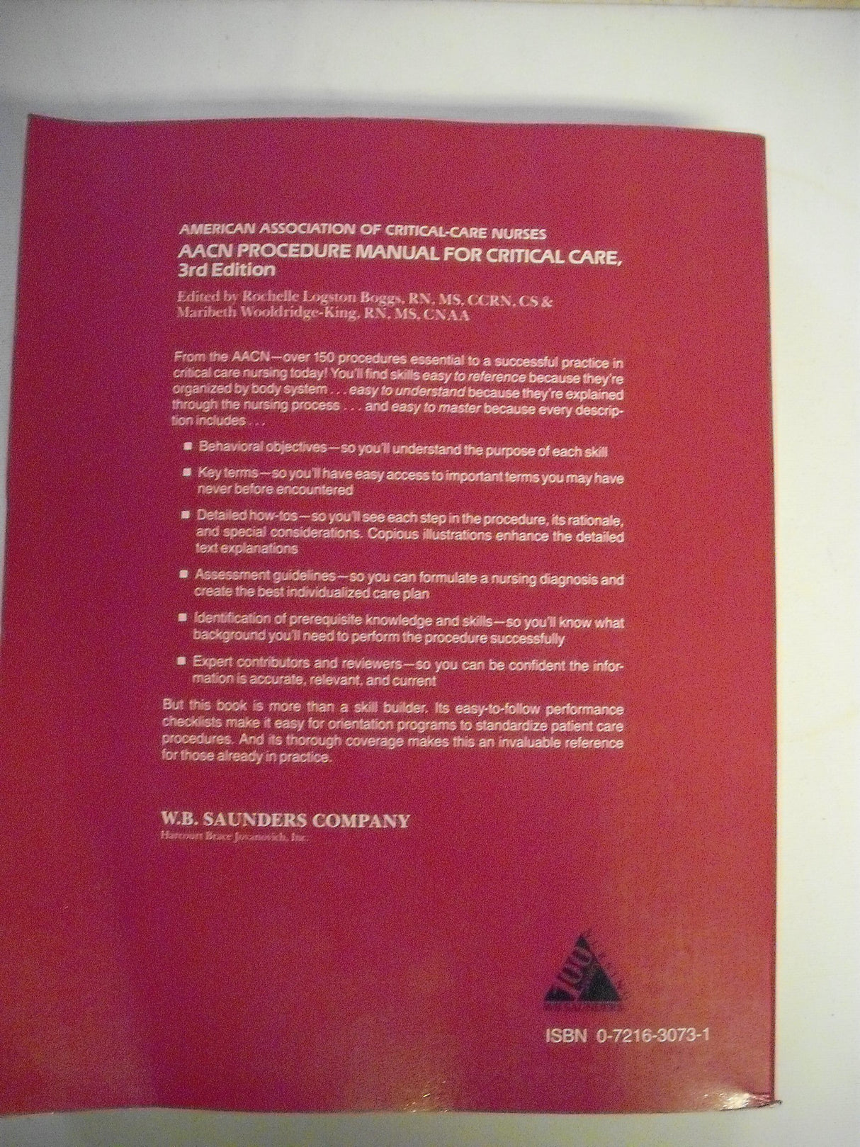 Procedure Manual for Critical Care Nursing - Retail Maharaj