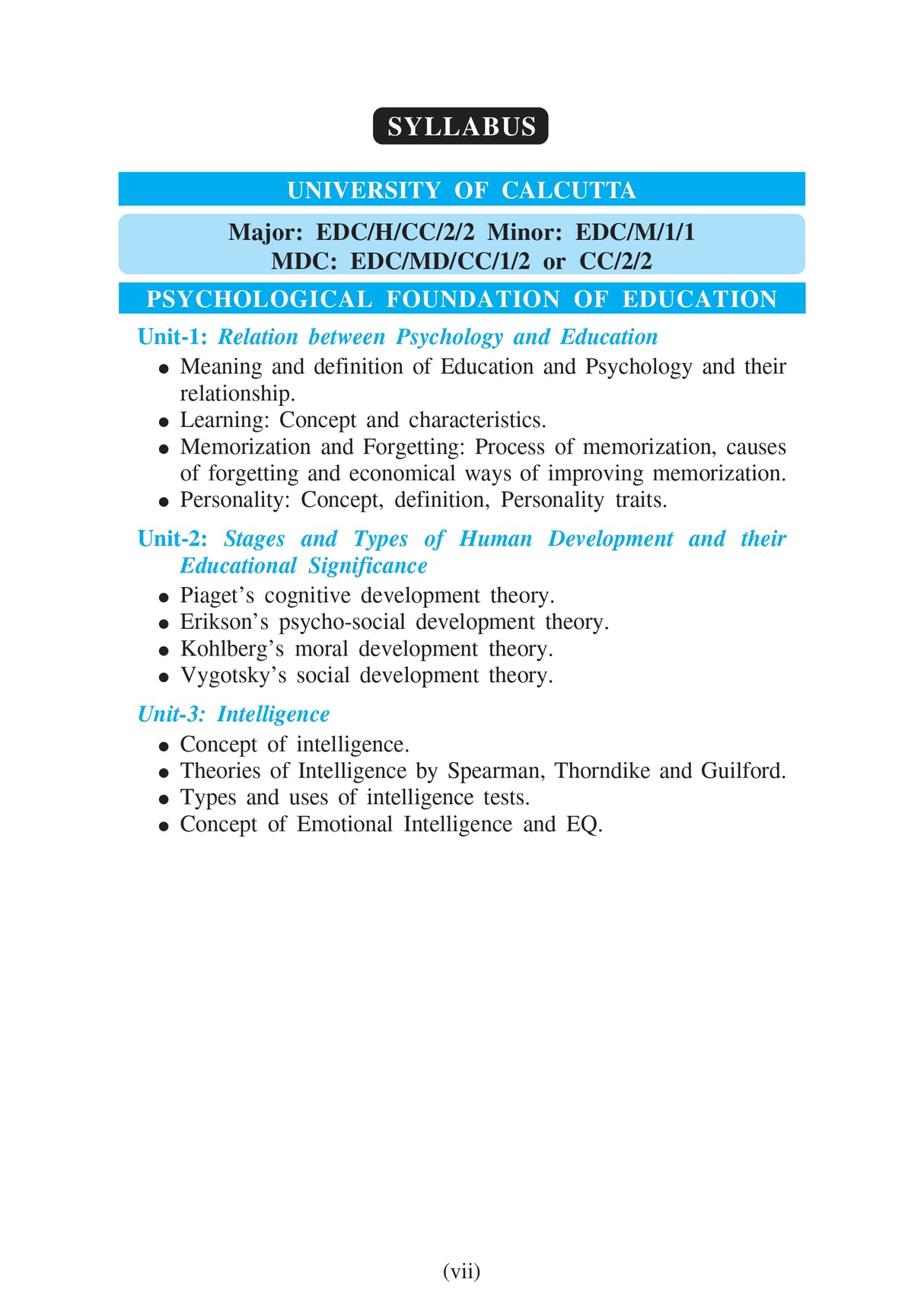 CC-2 Psychological Foundation of Education - Retail Maharaj