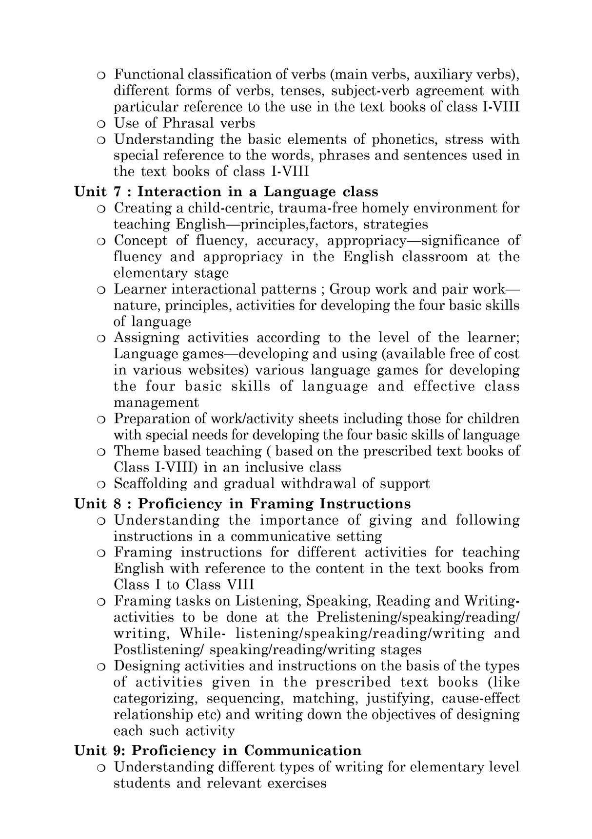 Outline of Teaching English - Retail Maharaj