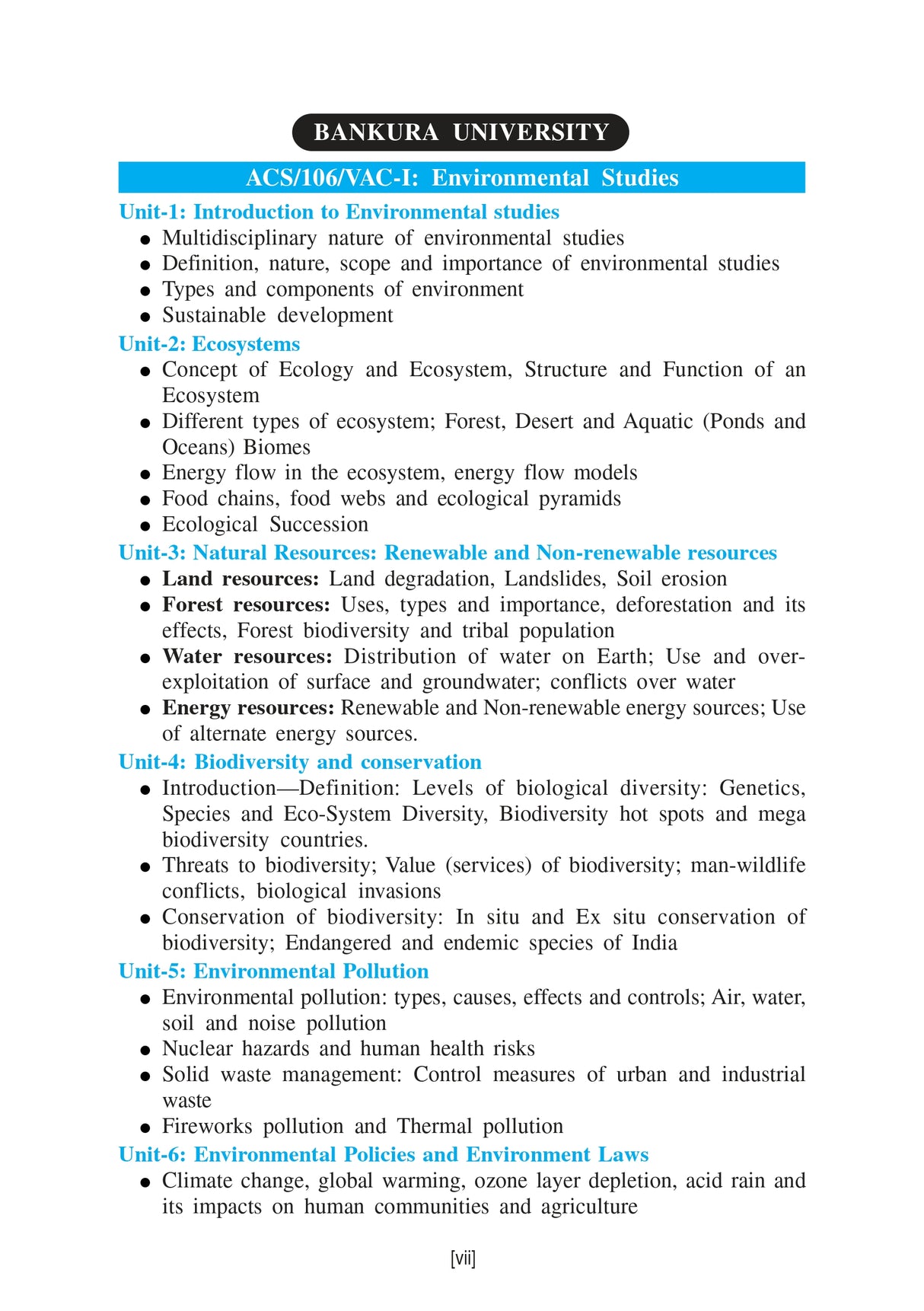 Paribeshbidya (Environmental Studies)_WBSU_1st Sem_CVAC1/BKU_1st Sem_ACS/106/VAC-1 - Retail Maharaj