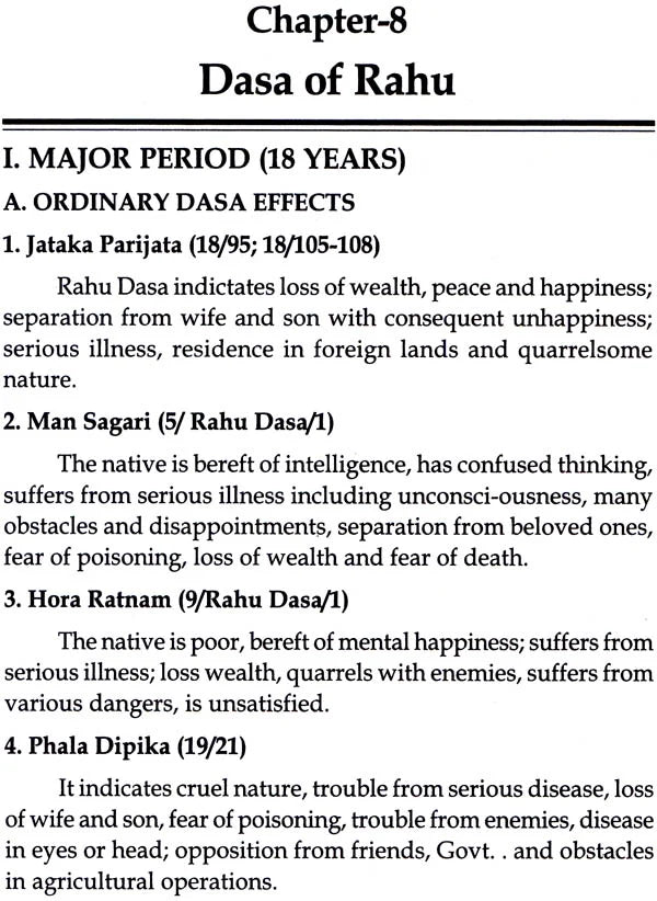 Jyotish: Parashar Code of Prediction: Dasa Analysis - Effects / Events: Based on Ten Prime Classics - Retail Maharaj