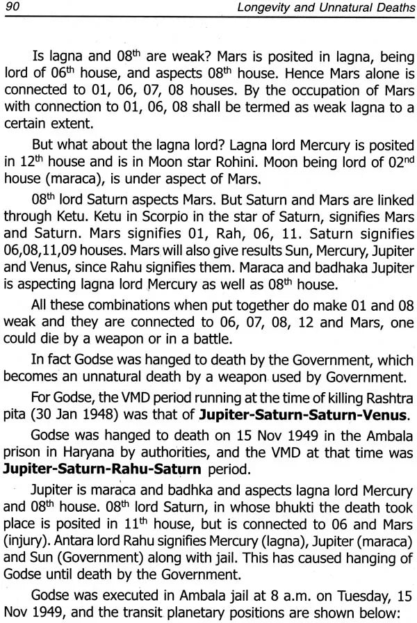 Longevity And Un-Natural Deaths: An Astrological Study on Natal Charts - Retail Maharaj