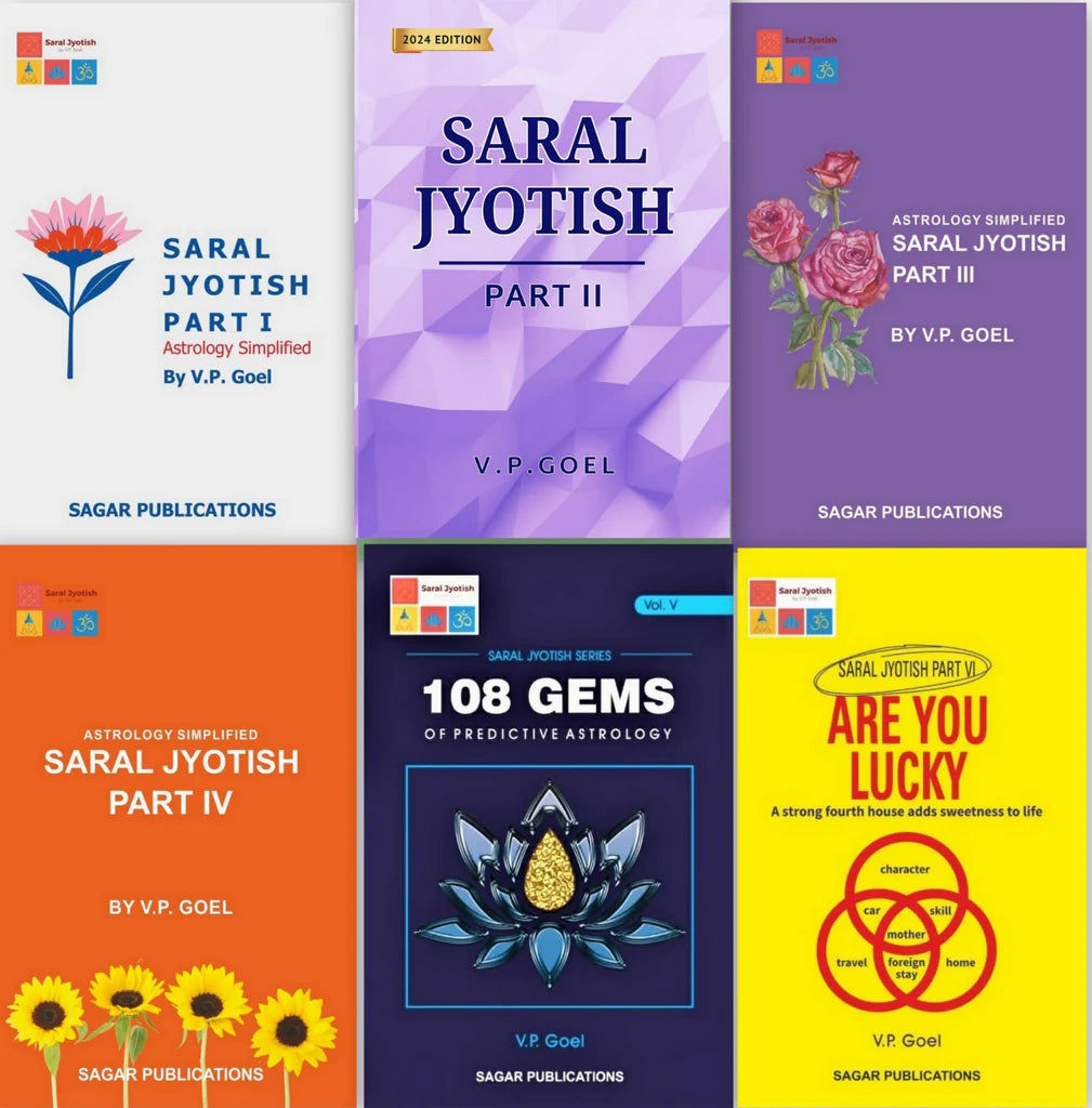 Saral Jyotish Part 1,2,3,4,5 - Astrology Simplifies (Series of 5 Books) - Retail Maharaj