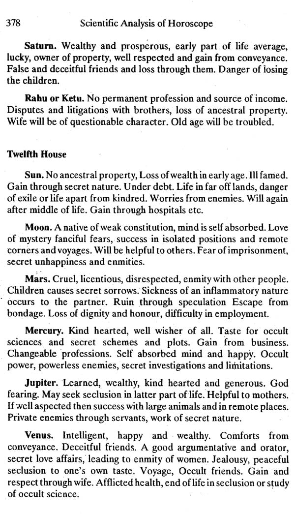 Scientific Analysis of Horoscope: An Exhaustive Study Based on Hindu Predictive Astrology - Retail Maharaj