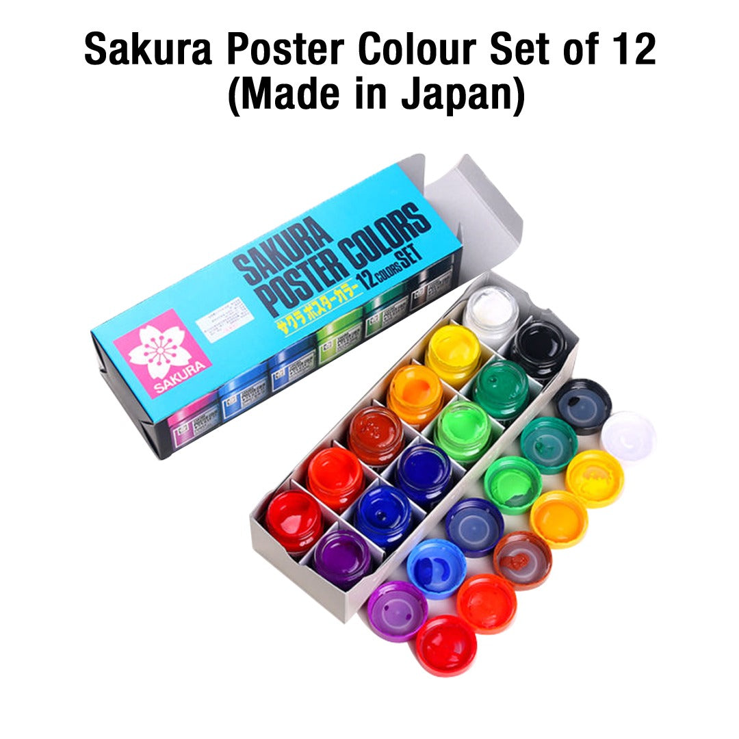 Sakura Poster Colour Set of 12 (Made in Japan)