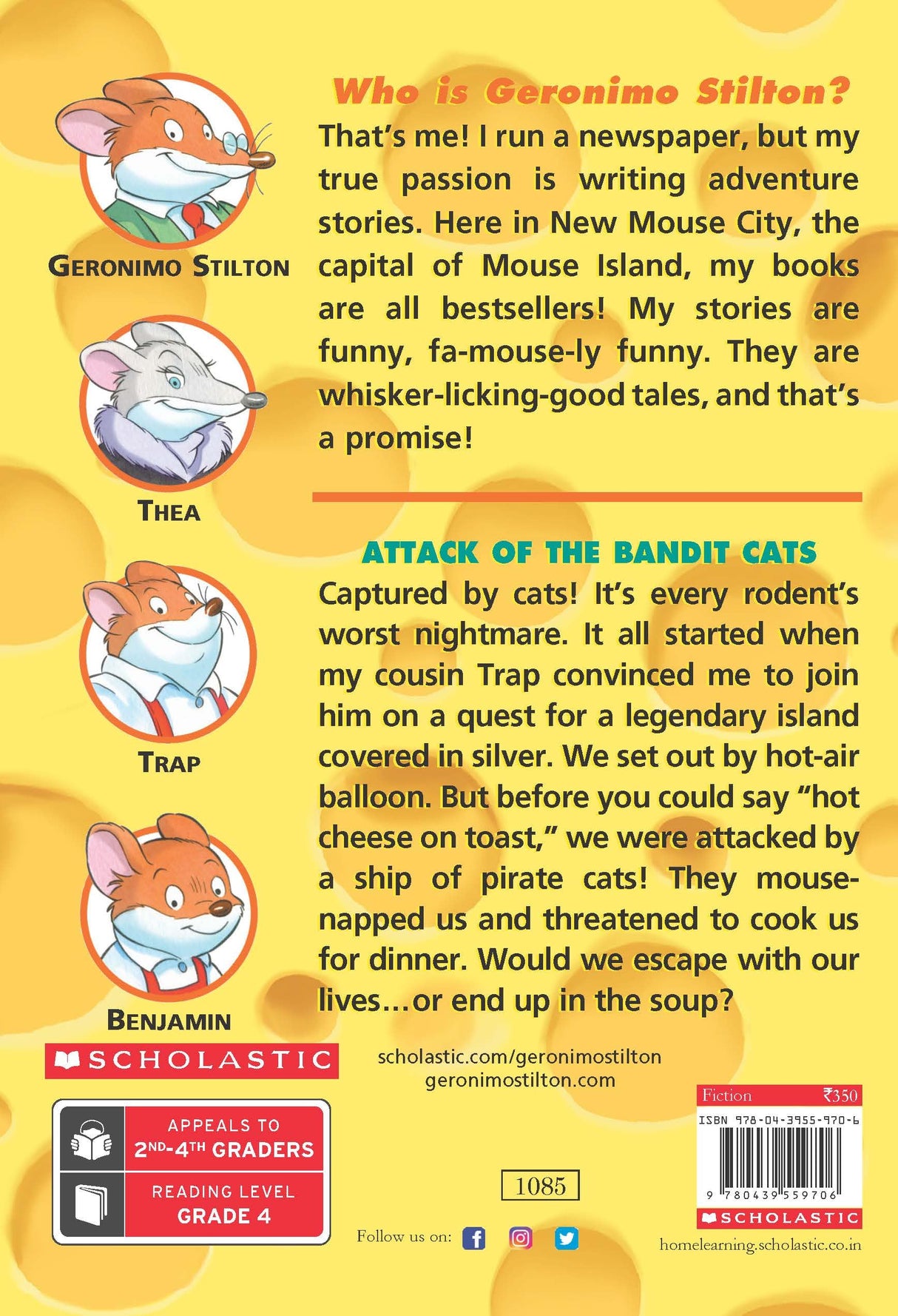 GERONIMO STILTON # 08 ATTACK OF THE BANDIT CATS - Retail Maharaj