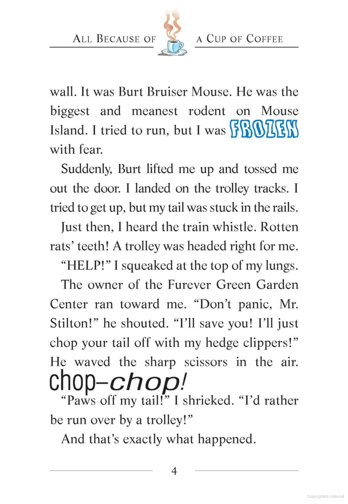 GERONIMO STILTON #10 ALL BECAUSE OF A CUP OF COFFEE - Retail Maharaj