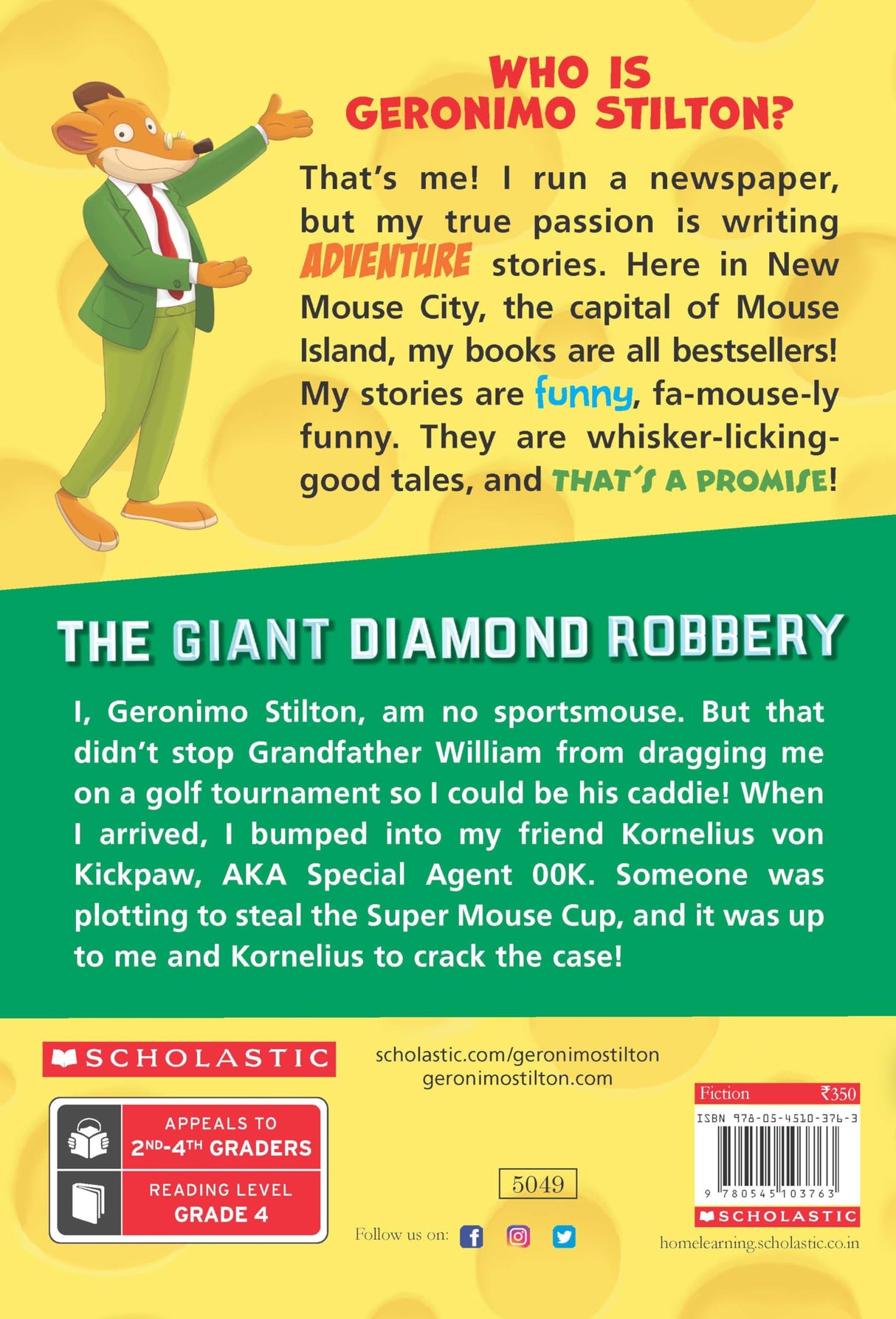GERONIMO STILTON # 44 THE GIANT DIAMOND ROBBERY - Retail Maharaj