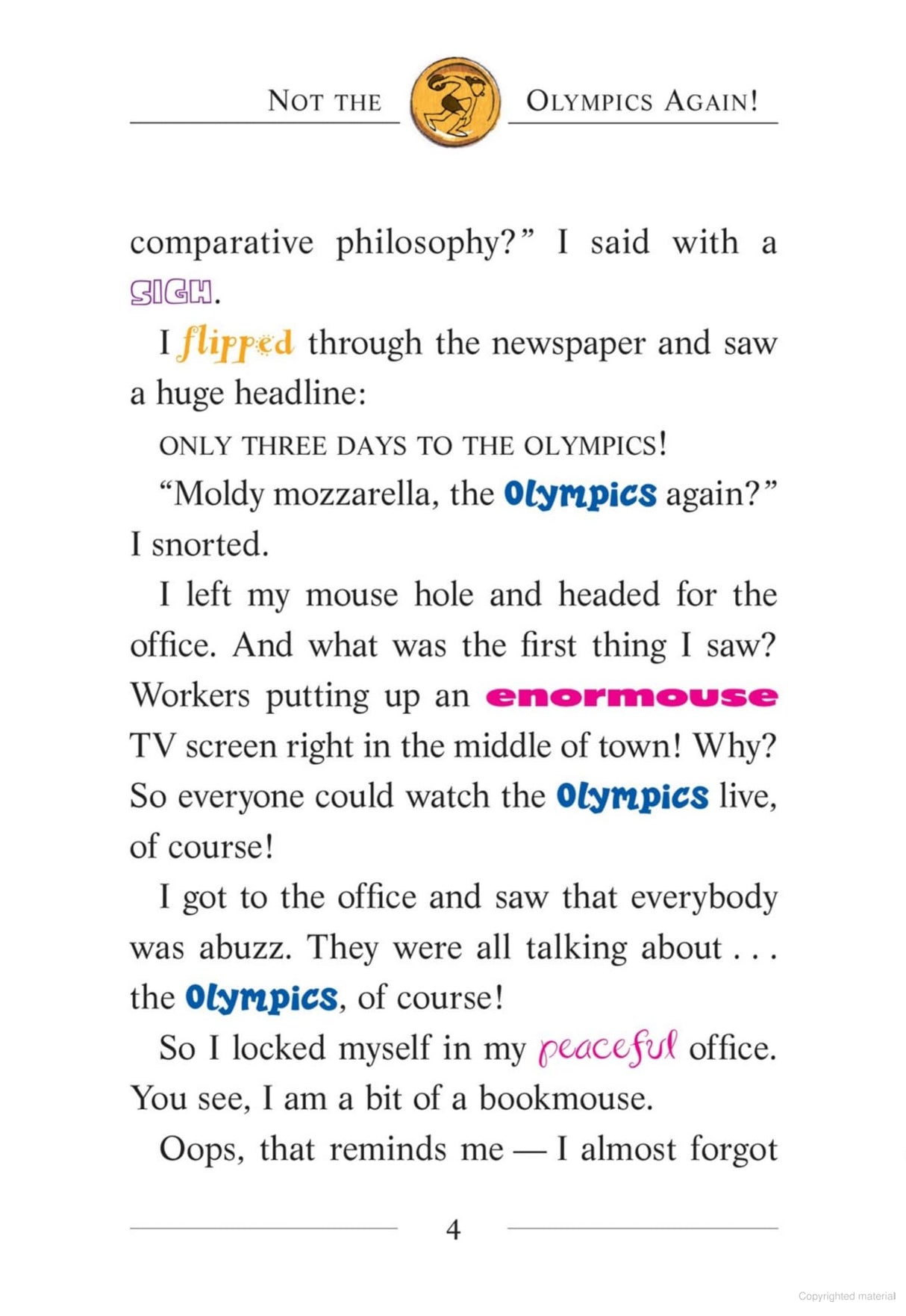 GERONIMO STILTON # 33 GERONIMO AND THE GOLD MEDAL MYSTERY - Retail Maharaj