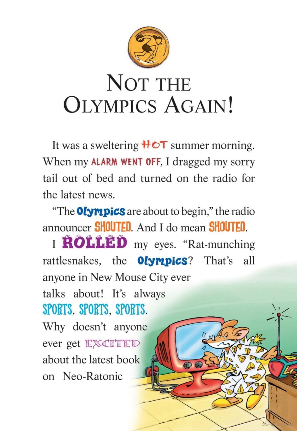 GERONIMO STILTON # 33 GERONIMO AND THE GOLD MEDAL MYSTERY - Retail Maharaj